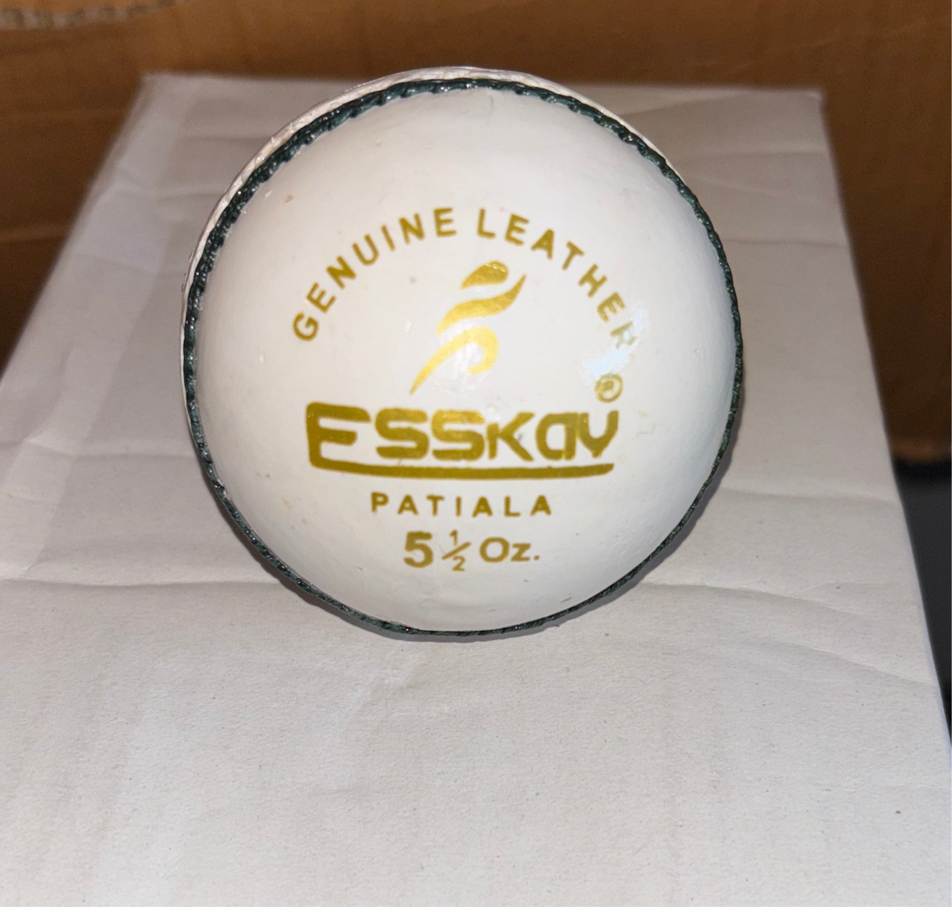 White  Practice Leather Ball - Activate Sports