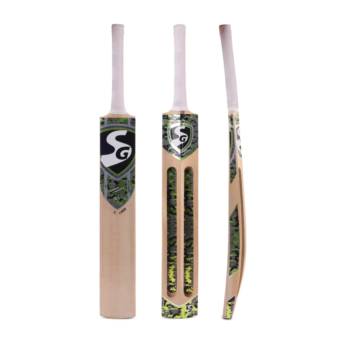 SG T-1400 Kashmir Willow Scoop Tennis Cricket Bat