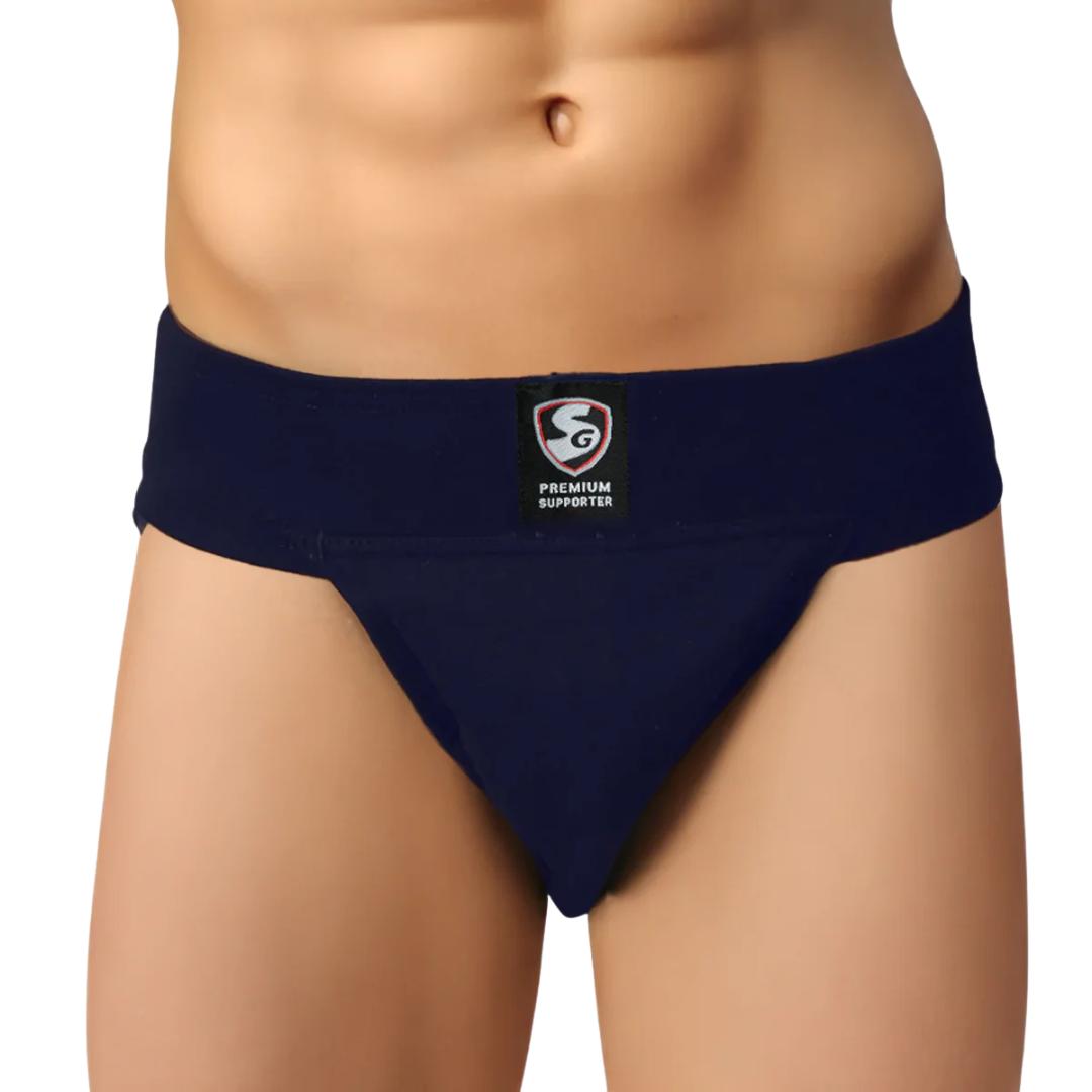 SG Premium supporter for abdominal guard, navy