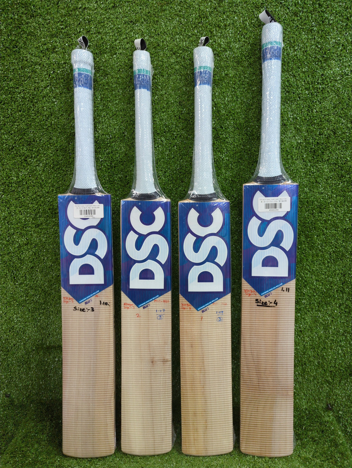 DSC BLU 5 English Willow Bat (Junior Size)