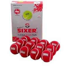 Sixer Cricket Tennis Ball (Pack of 6)